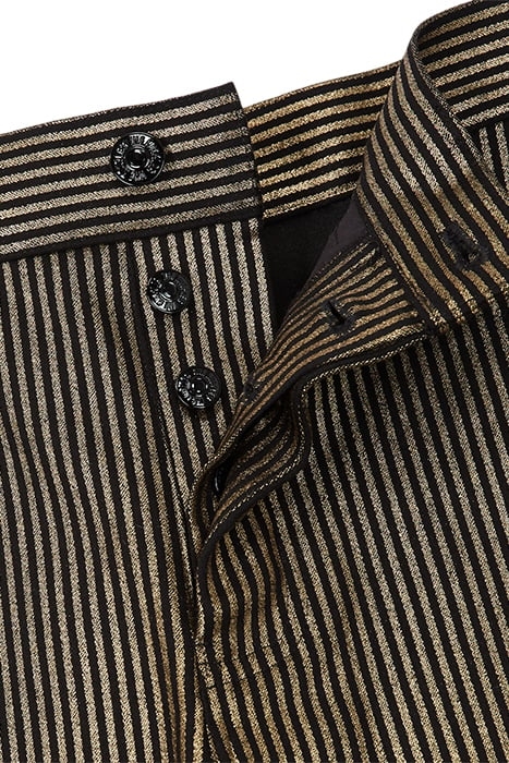 JEAN SLIM RAYURE DORE BLACK / GOLD 2