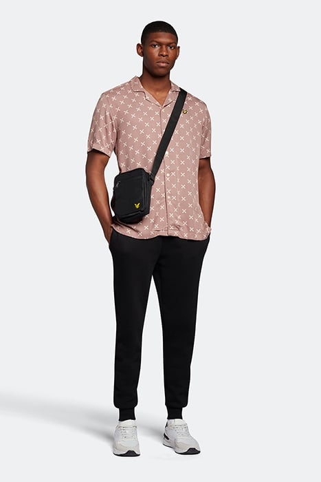 SHUTTLE PRINT REVERE COLLAR SHIRT HUTTON PINK 3