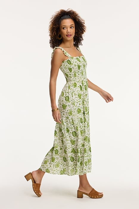 LADIES SEYCHELLES DRESS BOTANIC FLOWER GREEN BOTANIC FLOWER 6