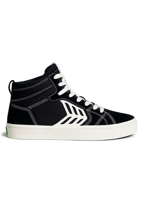 UNISEX CATIBA PRO HIGH SKATE BLACK SUEDE AND CANVAS SNEAKER 1