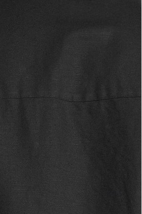 COTTON LINEN SHORT SLEEVE SHIRT JET BLACK 5
