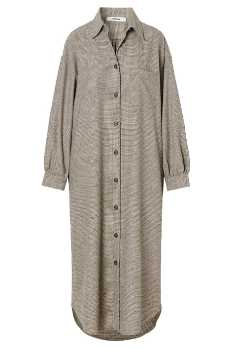 EMMY LONG SHIRT DRESS HUNTER GREEN 4