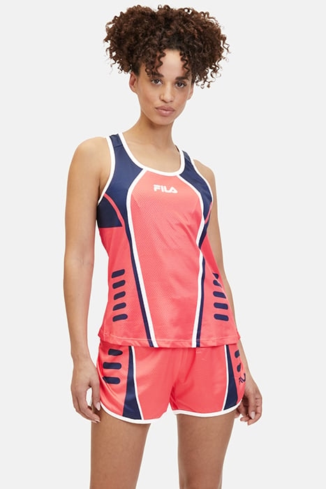 RUOMS RUNNING TANK CAYENNE-BLACK IRIS 1