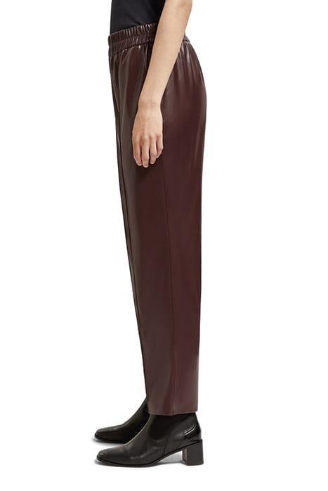 ESTELLE - FAUX LEATHER JOGGER BORDEAUX 6