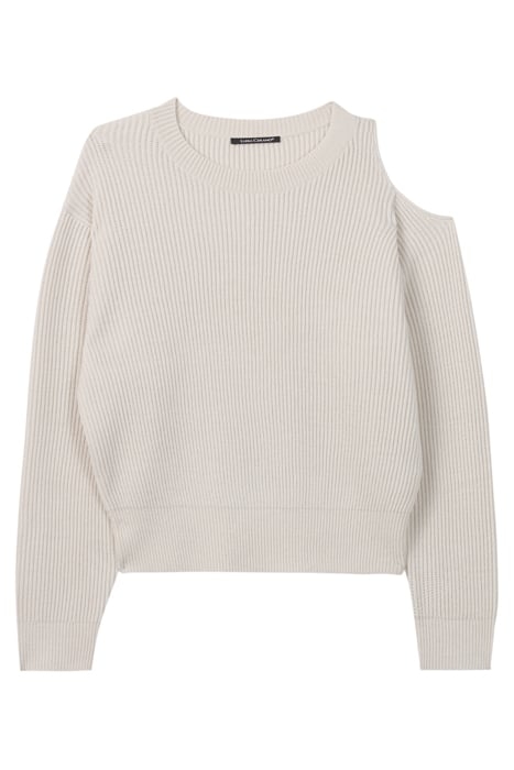 WOOL BLEND CUT-OUT SWEATER CREAM 3