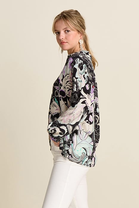 BLOUSE - MILLY ISLAND LIFE MULTI COLOUR 3