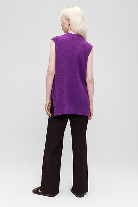 BIBA RIBBED SLEEVELESS TOP PURPLE MAGIC 2