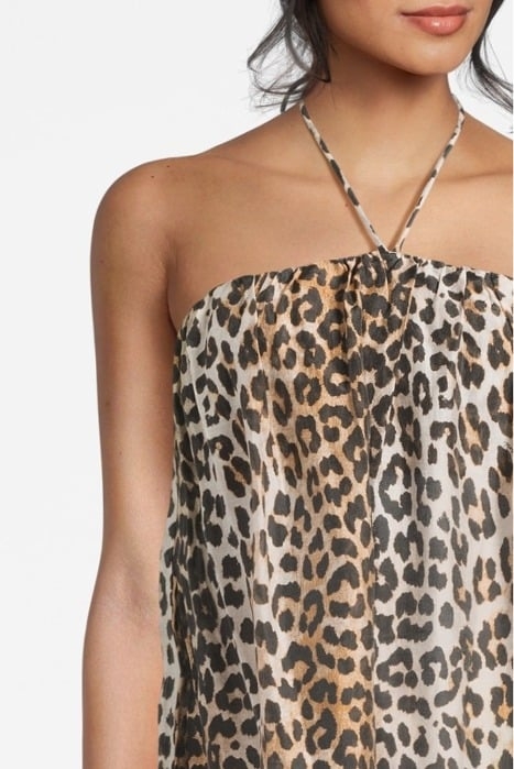 SHEER VOILE MAXI STRAP DRESS ALMOND MILK 4