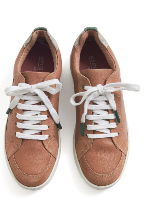 LEATHER SUEDE TRAINER LIGHT PINK 3