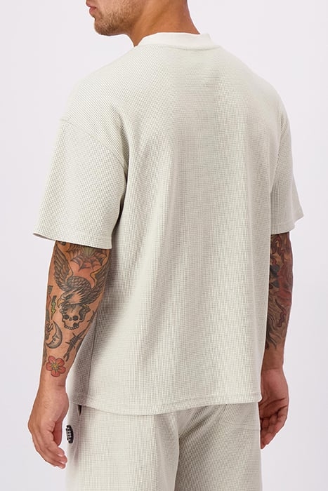 MONOGRAM WAFFLE TEE GREY 5