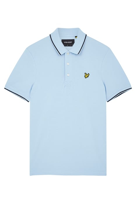 TIPPED POLO SHIRT LIGHT BLUE/ DARK NAVY 4