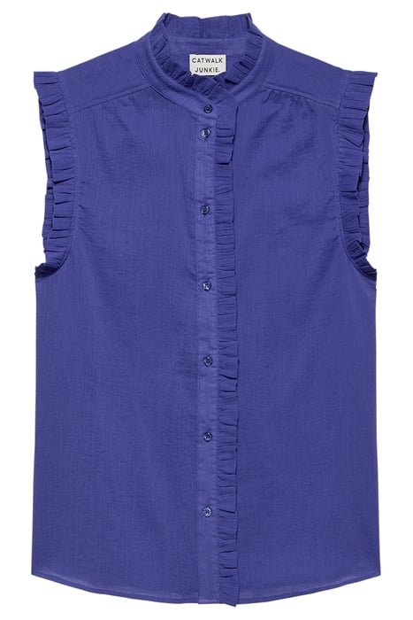 RUFFLE BLOUSE ULTRA MARINE 1