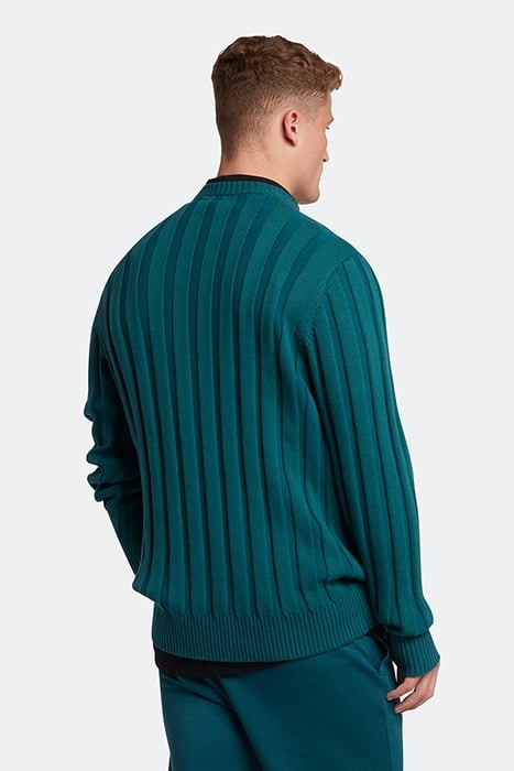 RELIEF STITCH JUMPER MALACHITE GREEN 2