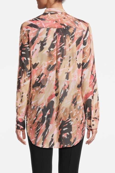 COMMA BLOUSES BROWN AOP 2