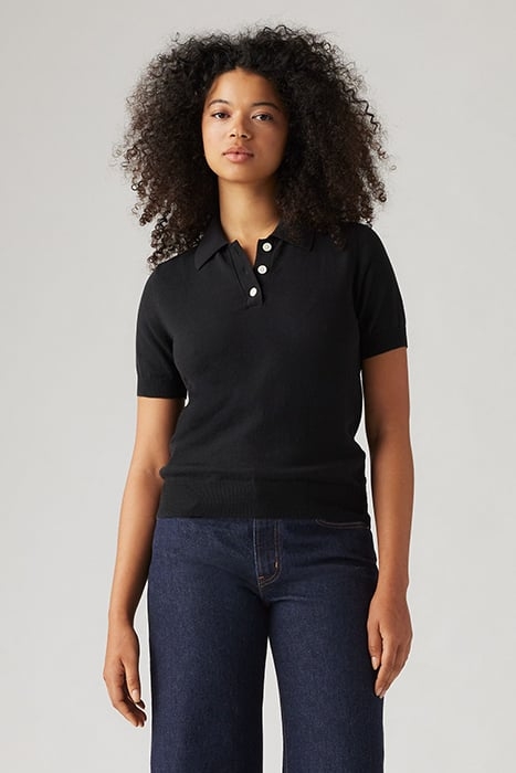 OXFORD POLO SHIRT BLACK 1