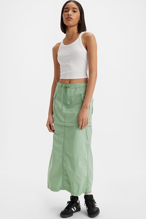 CONVERTIBLE MINI SKIRT GREEN 7