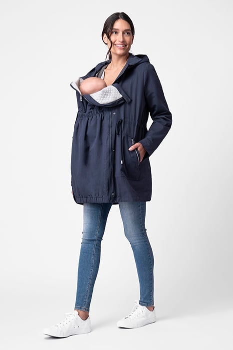 MATERNITY UTILITY JACKET BLUE 4