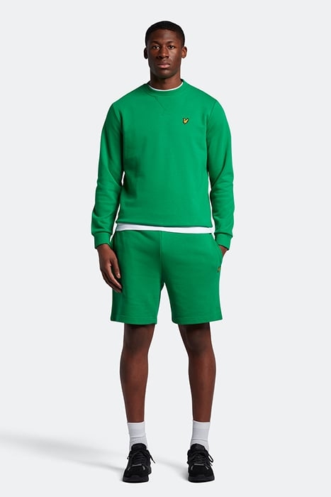 SWEAT SHORT GRID GREEN 1