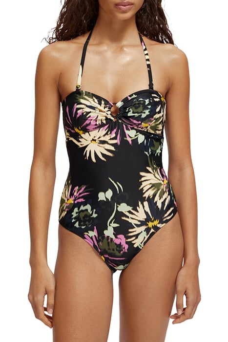 REMOVABLE STRAP SWIMSUIT ASTER BLACK 1