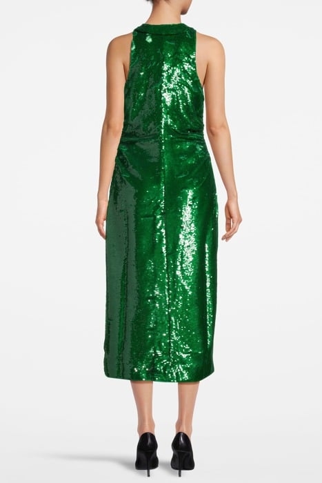SEQUINS MAXI DRESS KELLY GREEN 2