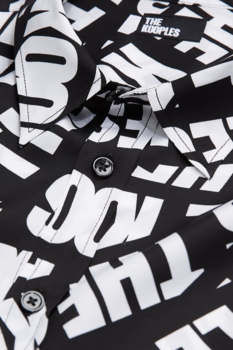 CHEMISE A MANCHES LONGUES COL CLASSIQUE BLACK WHITE 2