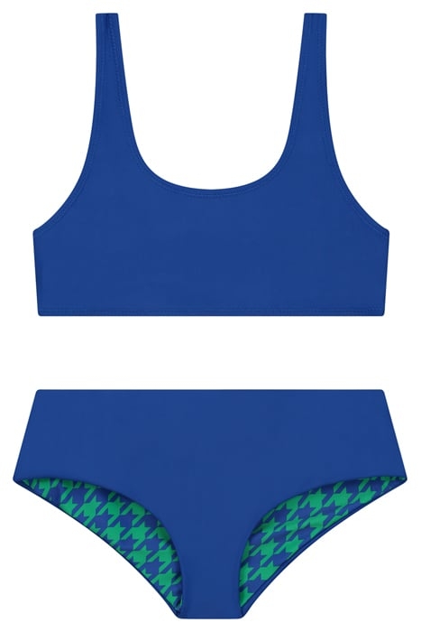 GIRLS RUBY REVERSIBLE BIKINI SET TROPIC GREEN MIX 3
