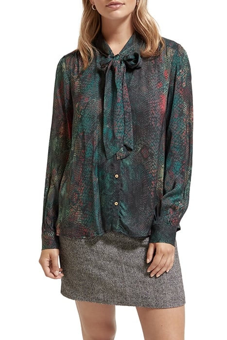 SHIRT WITH TIE NECK SNAKE 1