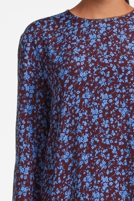 PRINTED CREPE MIDI DRESS PORT ROYALE 4