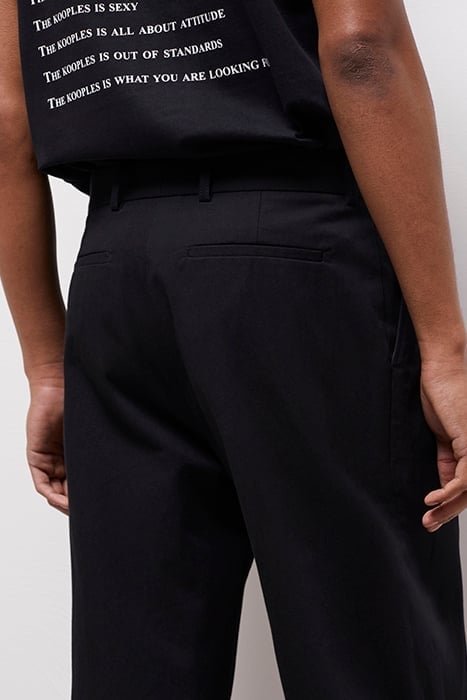 PANTALON SEUL A PINCES ET REVERS BLACK 5