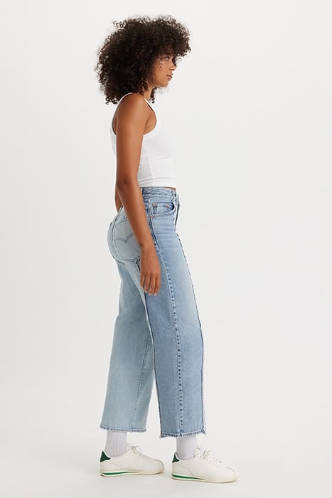 BAGGY FLARED JEANS BLUE 6