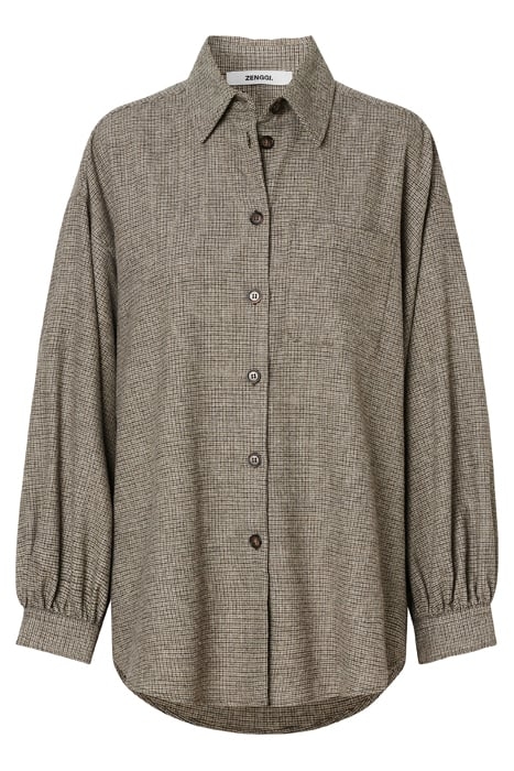 ELVI WIDE SHIRT HUNTER GREEN 3