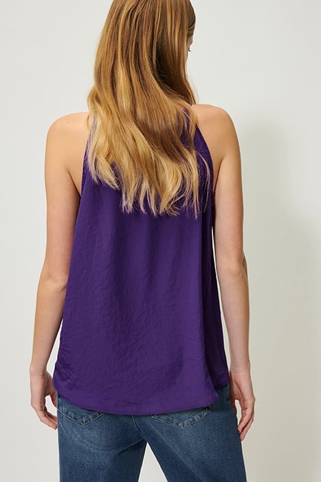 FLOWING BLOUSE TOP DEEP PURPLE 2