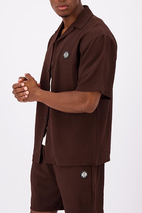 MONO RELAX SHIRT BROWN 3