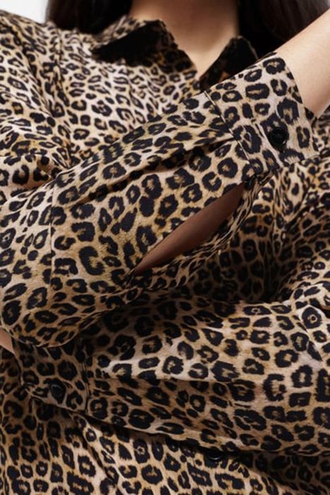 ROBE LONGUE PETIT LEO SOIE LEOPARD 4