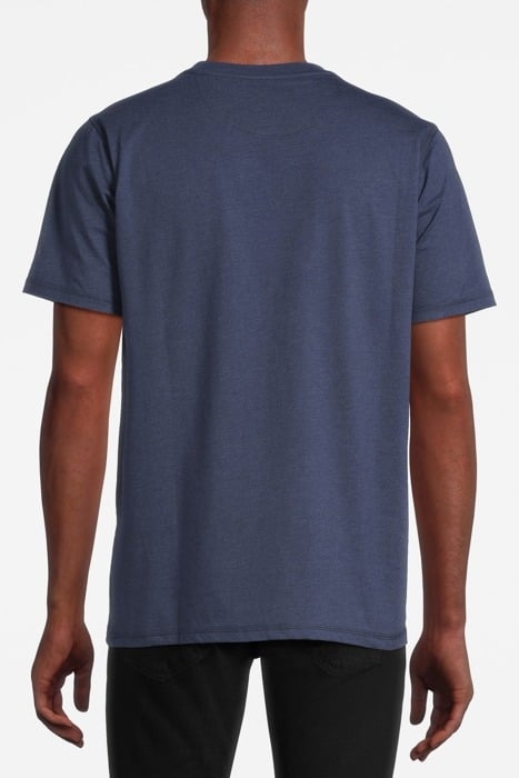 LIAMSI FRONT PRINT TEE+ DUKE BLUE MELANGE 2