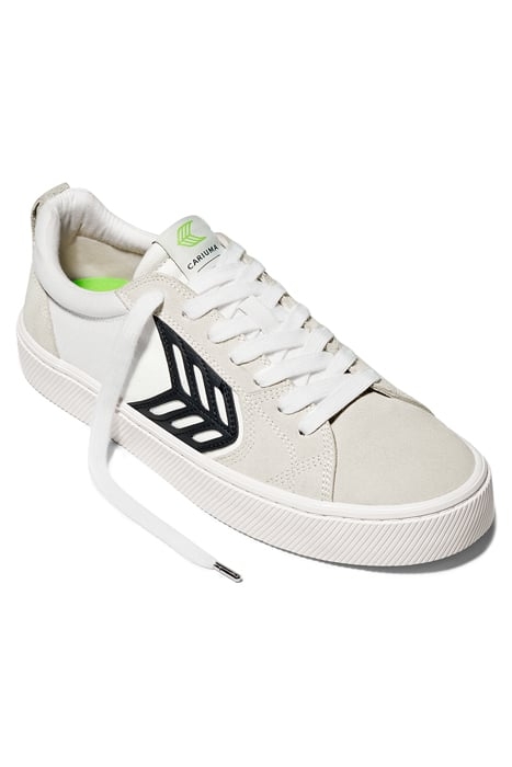 CATIBA PRO SKATE OFF-WHITE CANVAS WHITE SUEDE SNEAKER 2