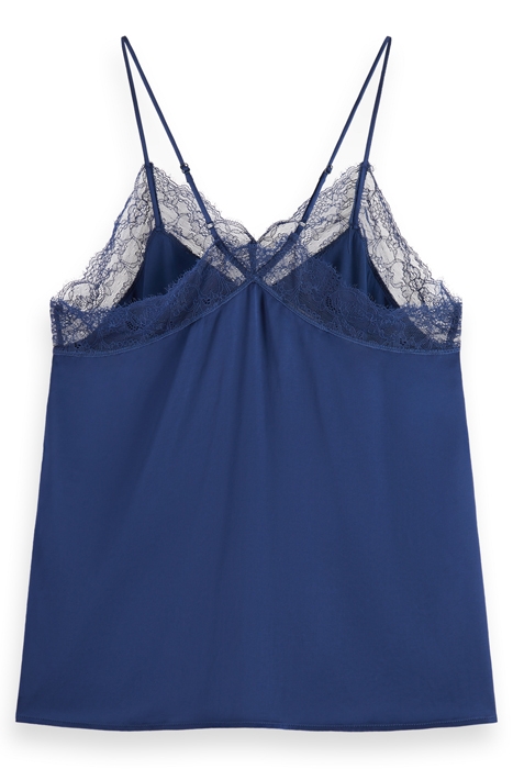 CAMISOLE WITH LACE TRIM DUTCH BLUE 5