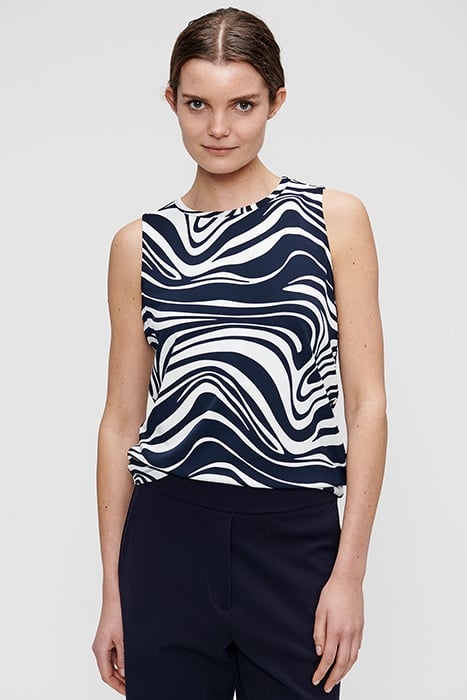 SLEEVELESS TOP MIDNIGHT BLUE 1