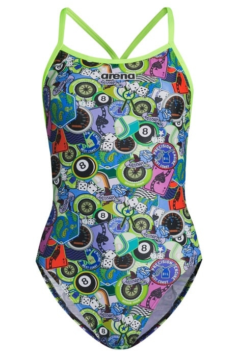 W LIGHTECH HIGH PHANTASY PRINTS MOTO PATCHES GREEN 3