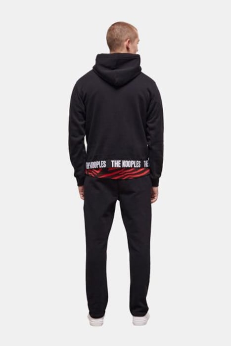 SWEAT CAPUCHE BANDE LOGO BLACK 2