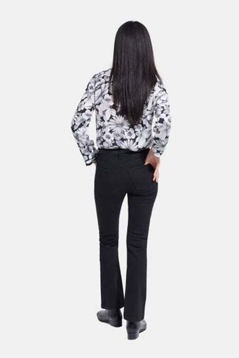 CHEMISE MANCHES LONGUES PRINT ROMANTIC GARDEN BLACK WHITE 3