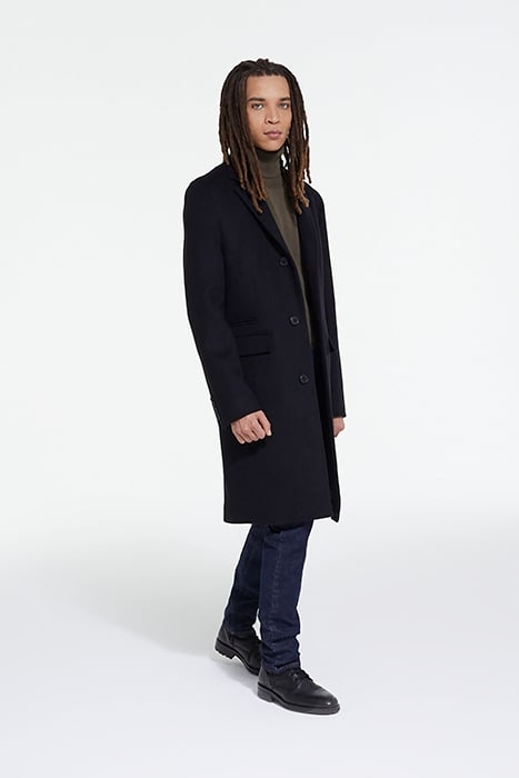MANTEAU LONG POCHES RABATS BLACK 3