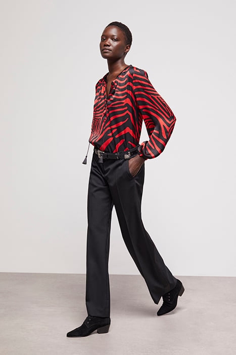 PANTALON COSTUME FIT TISSU MOIRE COTE BLACK 4