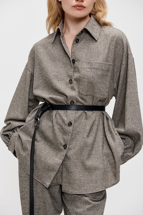 ELVI WIDE SHIRT HUNTER GREEN 4