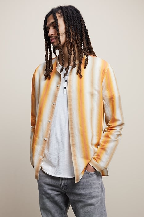 BAND COLLAR SHIRT WITH STRAIGHT BOTTOM H SQUASH 1