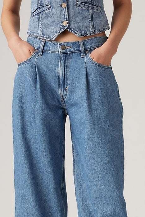 BAGGY FLARED JEANS BLUE 6