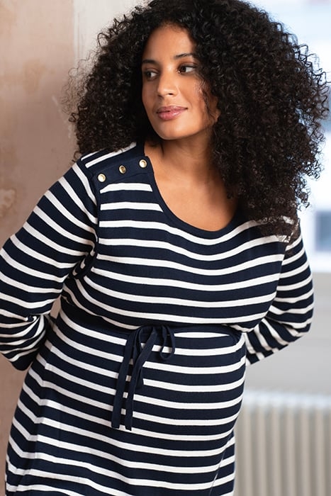 PLUS SIZE NURSING TUNIC NAVY 6