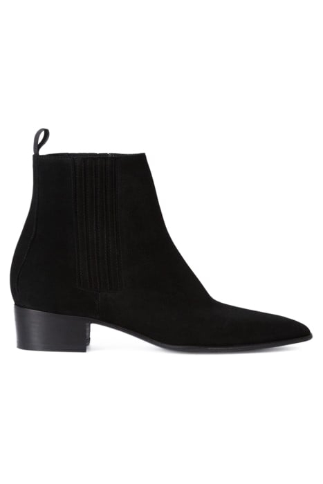 BOTTINES CHELSEA EN DAIM BLACK 1