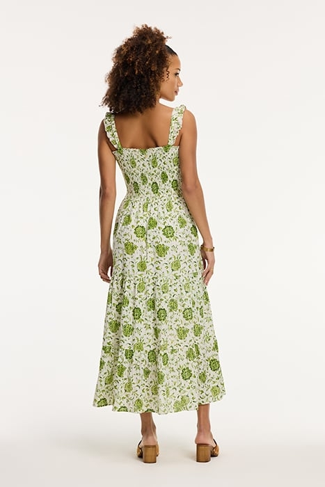 LADIES SEYCHELLES DRESS BOTANIC FLOWER GREEN BOTANIC FLOWER 2