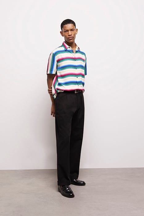 CHEMISE A MANCHES COURTE ET COL CLASSIQUE IMPRIMEE MULTICOLO 5